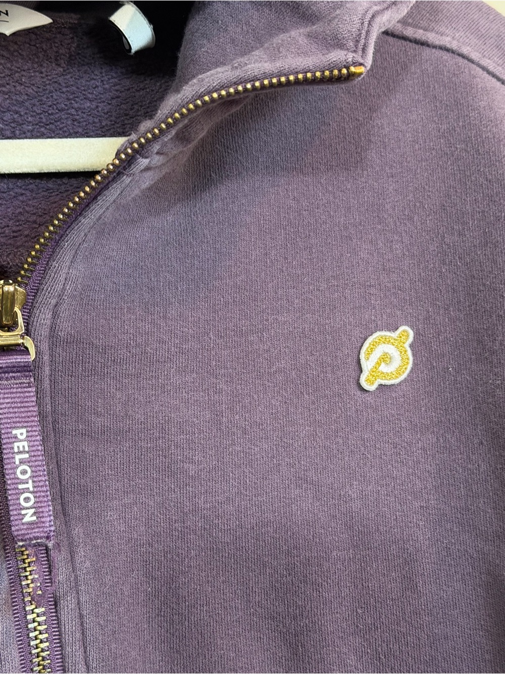 Peloton Half-Zip Hoodie in Plum - Picture 4 of 6